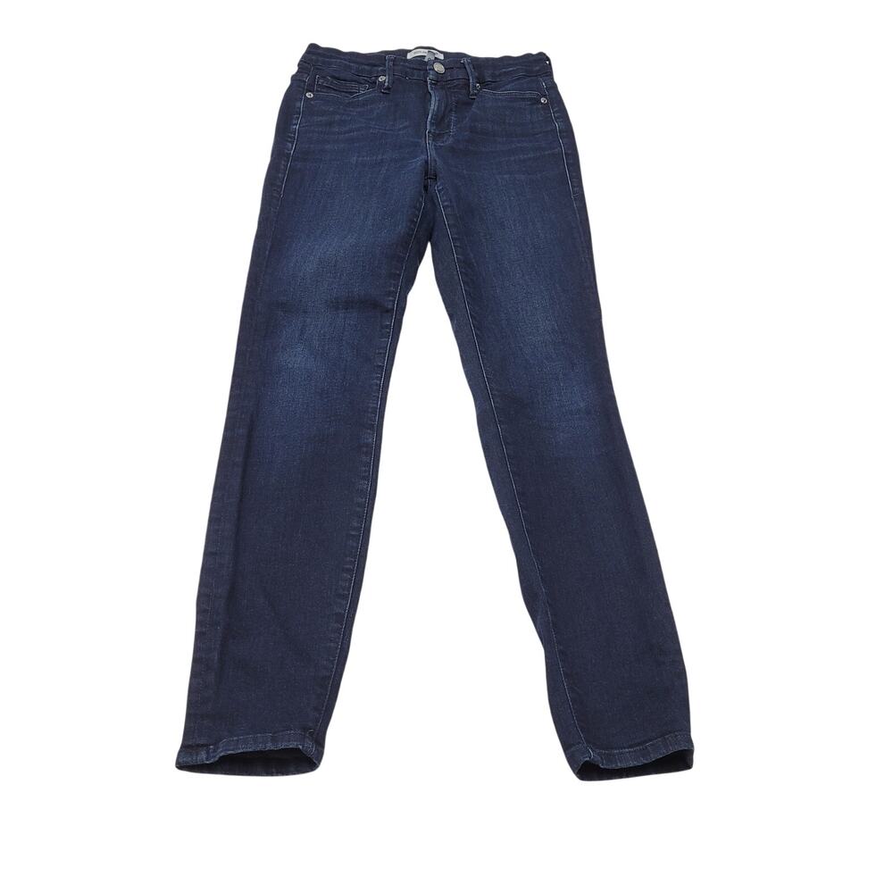 Good American Good Legs high rise skinny jeans dark wash stretch 4 27